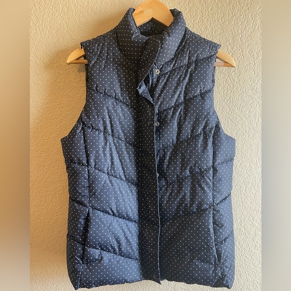 NWOT GAP Warmest Vest Marine Blue Dot | Medium - Picture 2 of 12